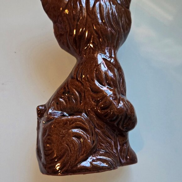 Vintage Red Clay Ceramic Sitting Cat Figurine (Made in Japan) - Picture 2 of 7